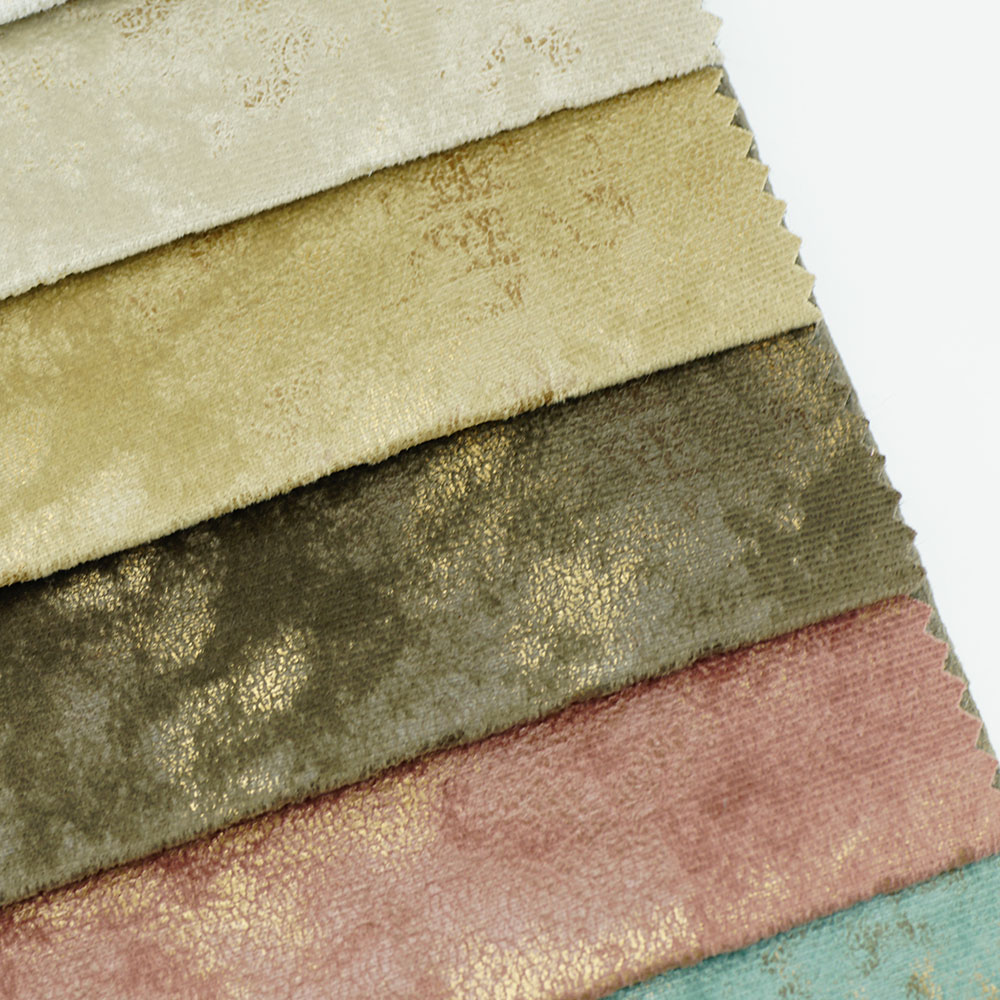 100% Polyester Warp Home Textile Sofa Upholstery Holland Knitted Velvet Fabric