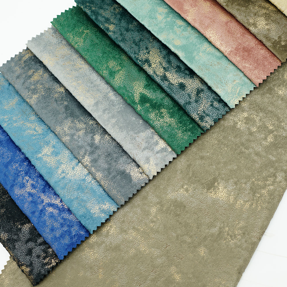 100% Polyester Warp Home Textile Sofa Upholstery Holland Knitted Velvet Fabric