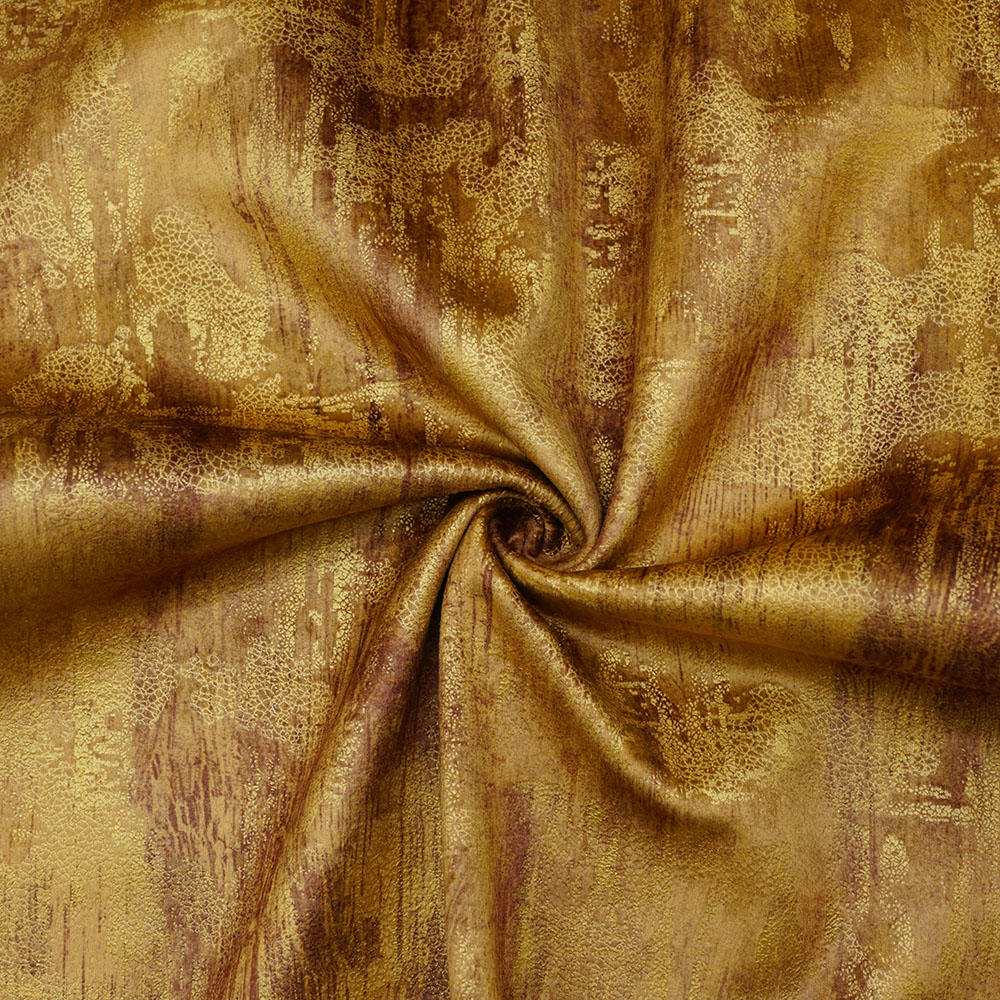 Gold Bronzing Holland Velvet 100% Polyester Knitting New Foil Fabric For Sofa Living Room Furniture