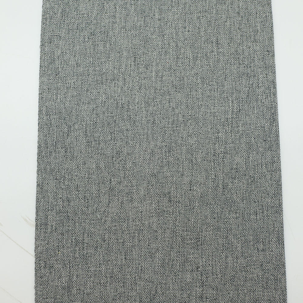 Hot Selling 100% Polyester Sofa Linen Fabric Textile With Pongee Backing