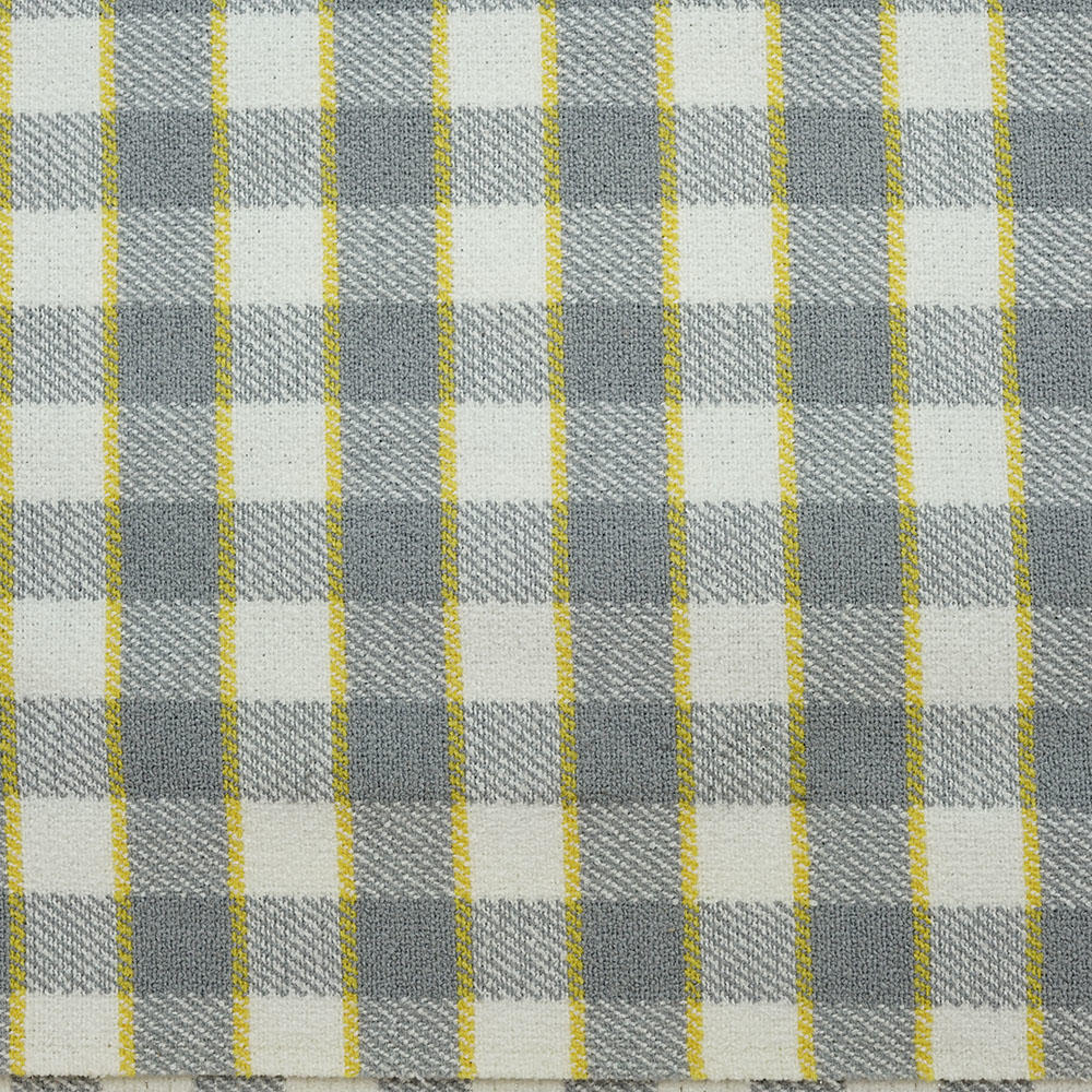 New Linen Cotton Blended Fabrics Plaid Printed Fabric Wholesale For Cushion And Sofa